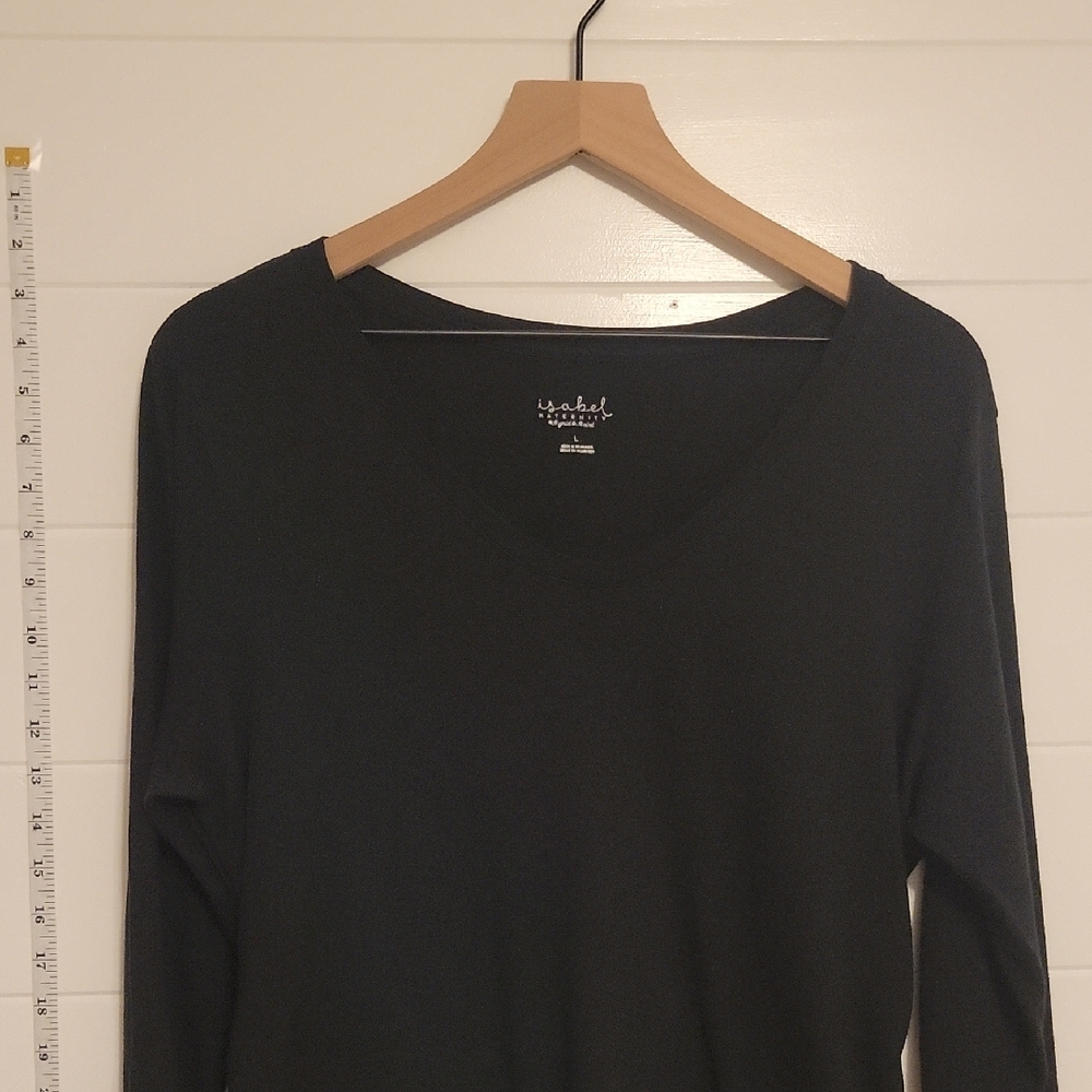 Black Long Sleeve Top by Isabel Maternity